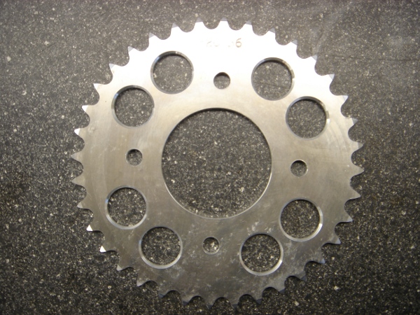 Aluminium rear wheel sprocket